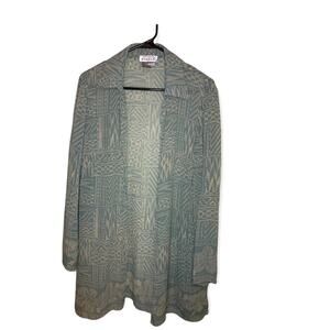 Adrianna Papell Aztec Sheer Top/Cover-Up